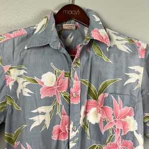 Go Barefoot - Pink Hawaiian flowers (Gray color) - size L
